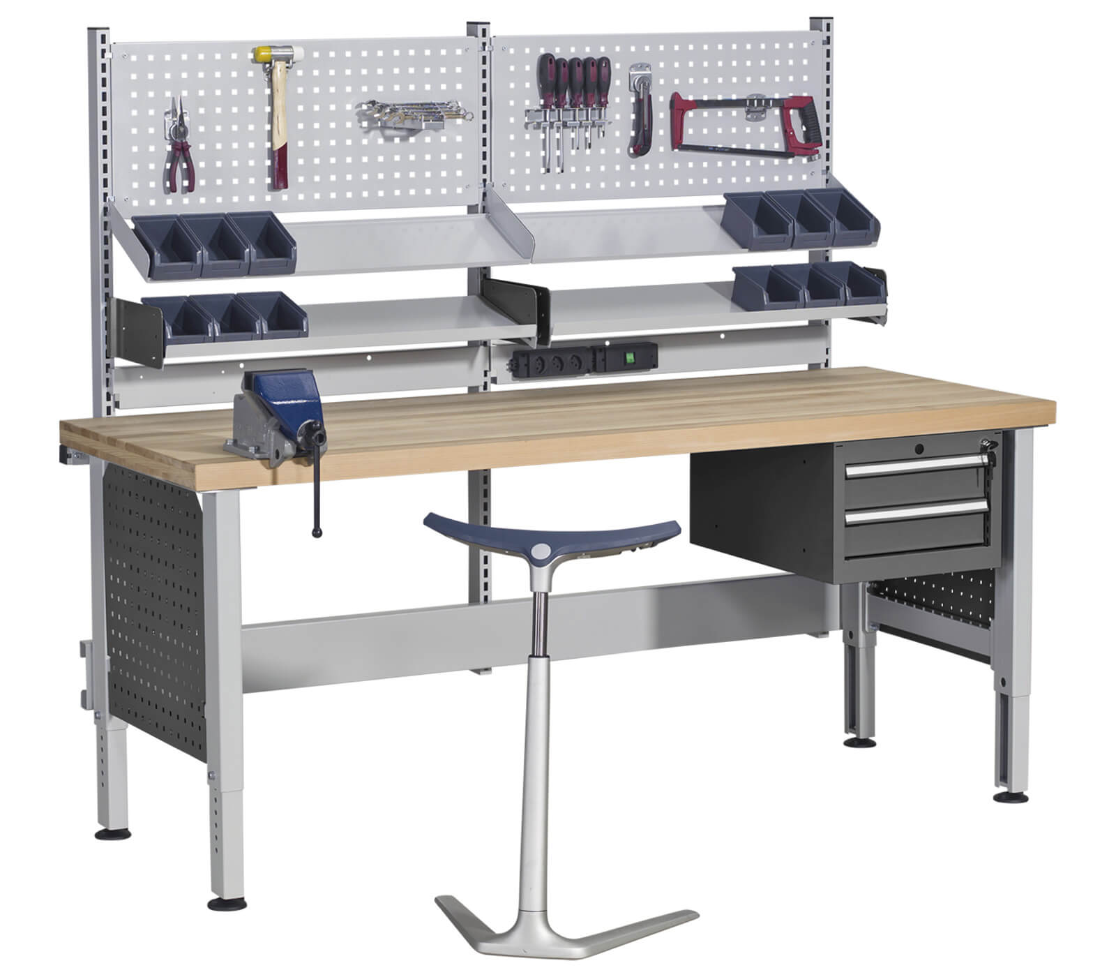 ERGO-Forte Montagetisch mit massiver Arbeitsplatte {{brizy_dc_image_alt imageSrc=