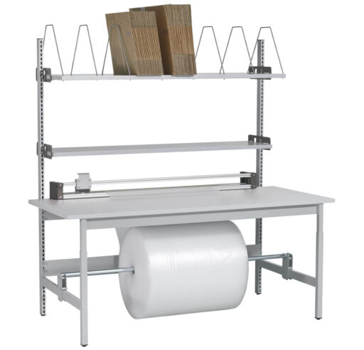 ERGO-line ERGO-Budget Packtisch mit Faltschachtelmagazin und Untertisch Schneidegerät {{brizy_dc_image_alt imageSrc=